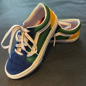 Vans multi color kid shoe